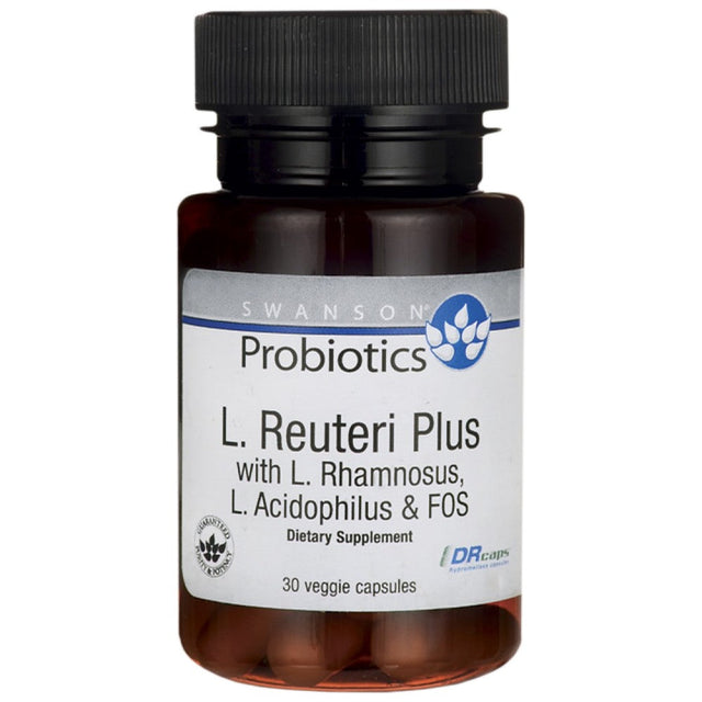 L. Reuteri Plus with L. Rhamnosus, L. Acidophilus and FOS 30 capsules - Nutra Best Europe