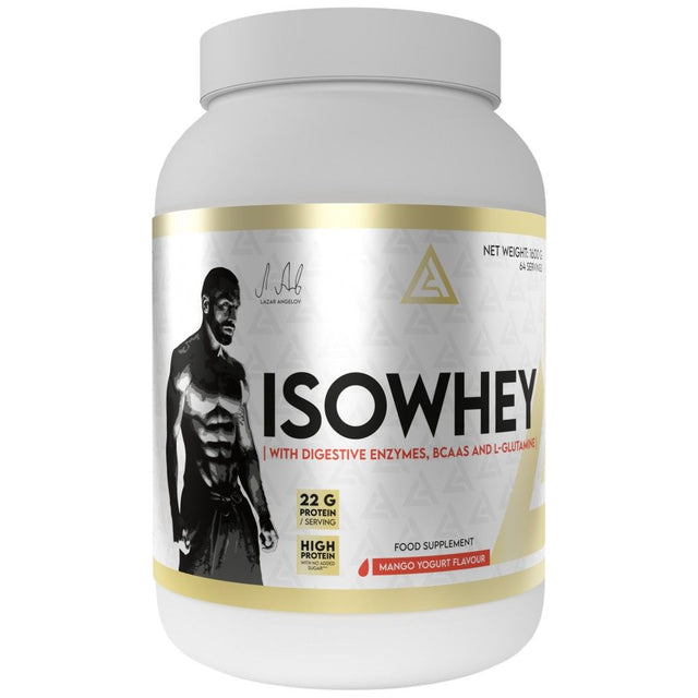 IsoWhey | Whey Protein Isolate with Digestive Enzymes, BCAA & Glutamine - 1600 grams - Nutra Best Europe