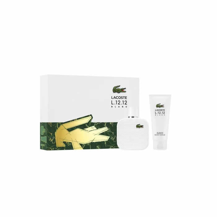 <tc>LACOSTE</tc> L.12.12 Blanc férfi Eau De Toilette spray 100 ml készlet 2 részes