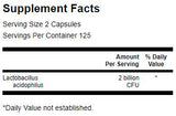 Lactobacillus Acidophilus 2 milliárd CFU 250 kapszula