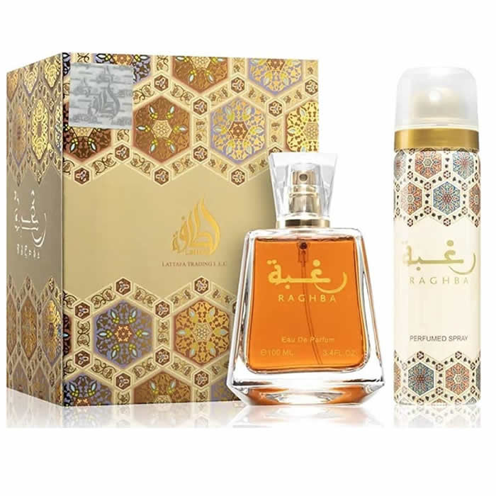 <tc>LATTAFA</tc> RAGHBA EAU DE PARFUM SPRAY 100 ml + RAGHBA ILLATOS SPRAY 50 ml