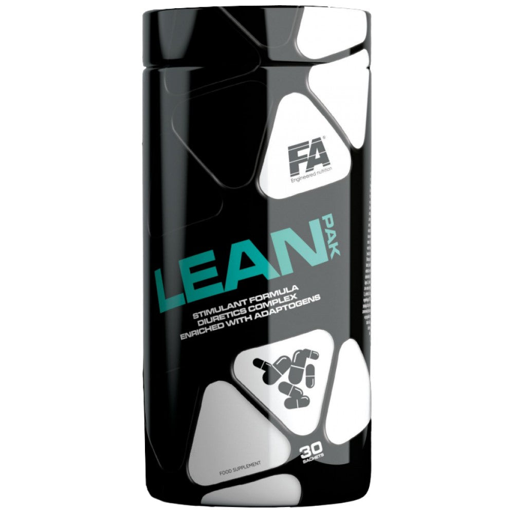 Lean Pak | Tökéletes zsírégető formula termogénekkel és vízhajtóval & Adaptogének - 30 tasak
