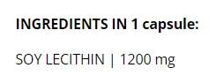 Lecitin | Szójalecitin 1200 mg - 90 kapszula