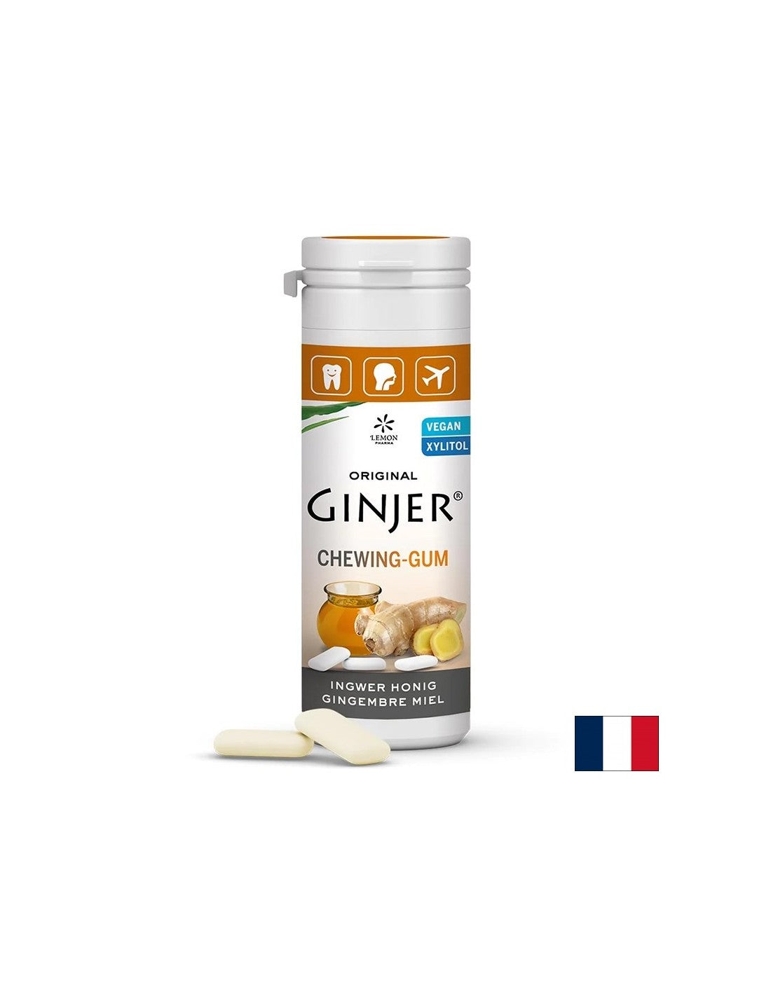 Gyömbéres rágóka mézzel <tc>Lemon Pharma</tc>