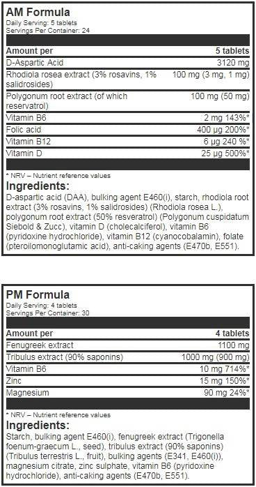 LevroTEST AM/PM formula - 2 x 120 tabletta