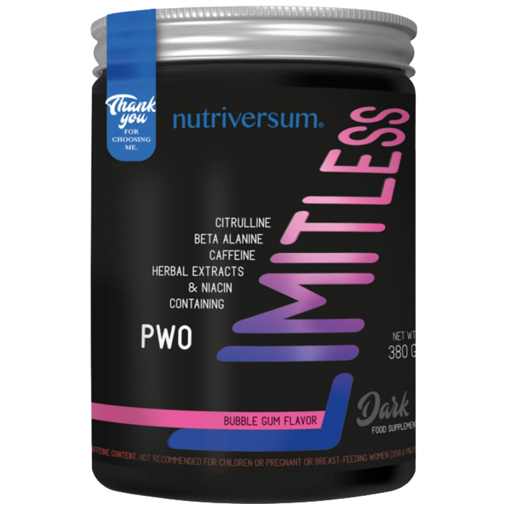 Limitless Dark | Zsírégető edzés előtti formula - 380 gramm