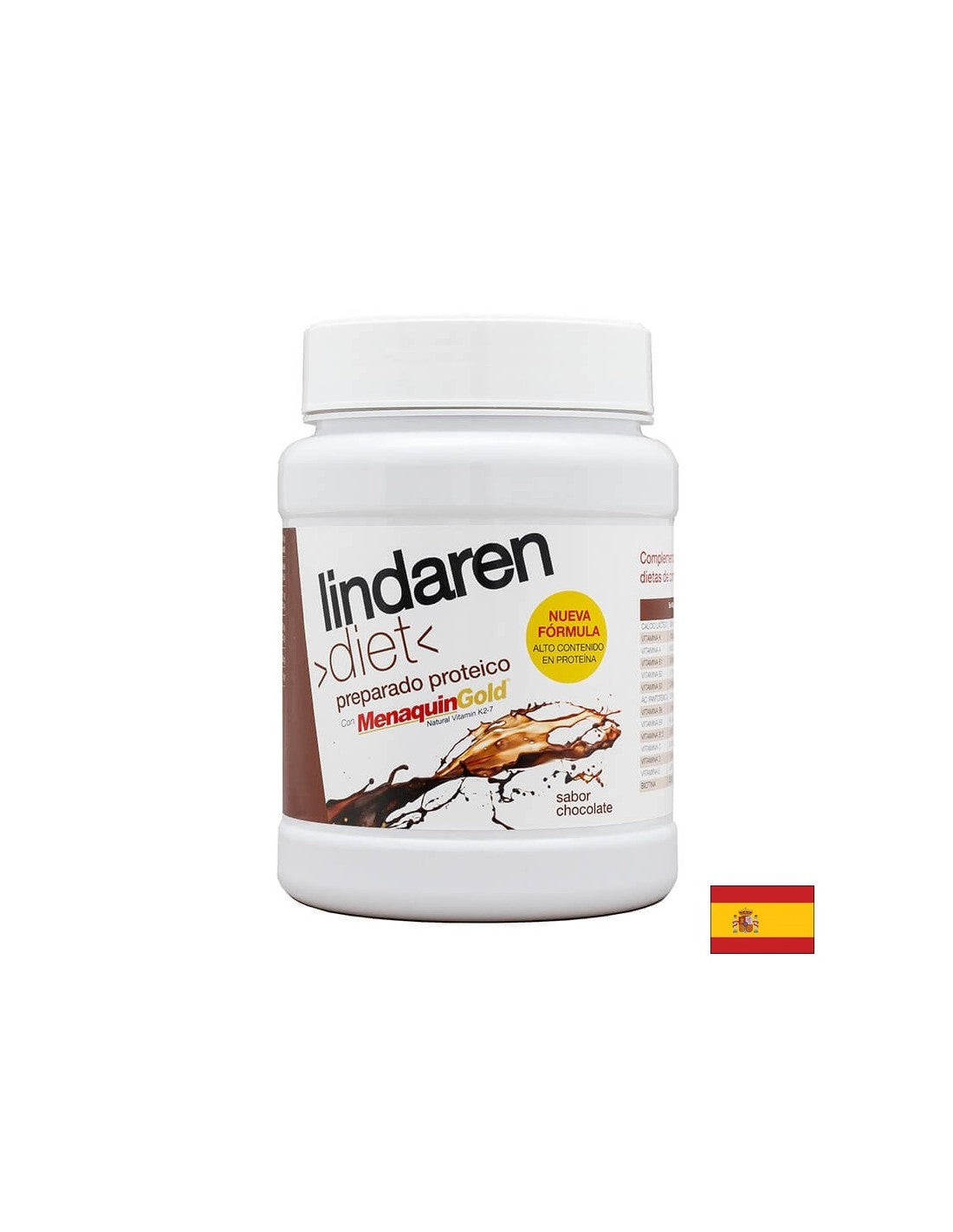 Kimerítő fogyókúrához - Lindaren - fehérjét, vitaminokat és kalciumot tartalmazó étrendi formula - por, 225 g csokoládé ízzel