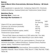 Lipo-6 Black Ultra koncentrátum | Extreme Potency 60 kapszula