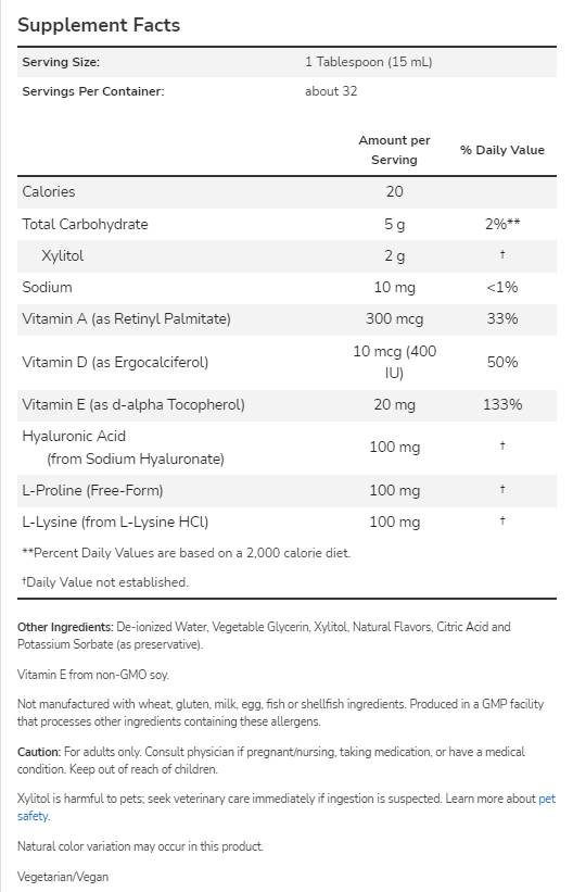 Folyékony hialuronsav - 473 ml