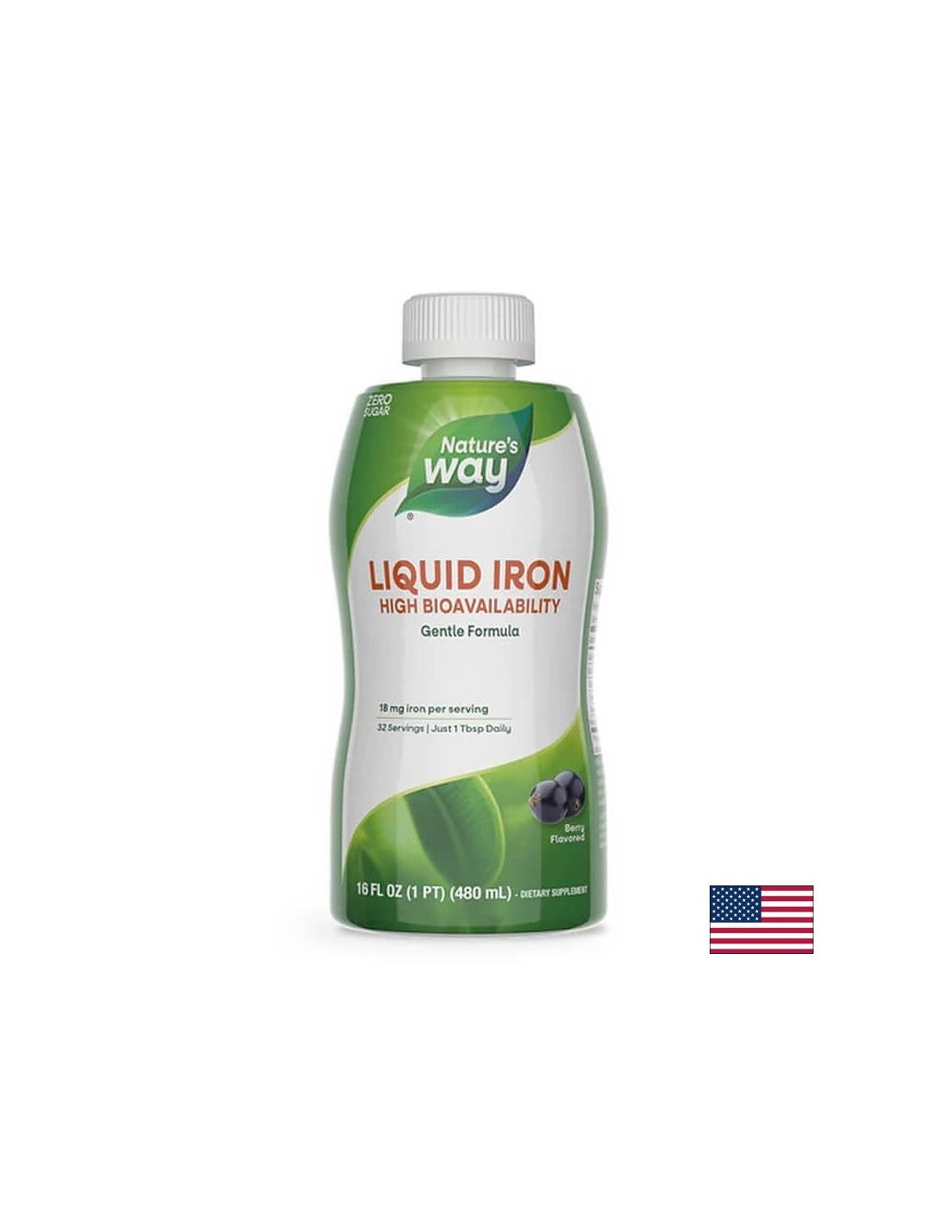 Liquid Iron - Folyékony vas (áfonya ízű), 480 ml Nature's Way