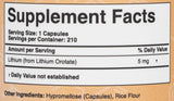 Lithium Orotate 5 mg - 210 kapszula