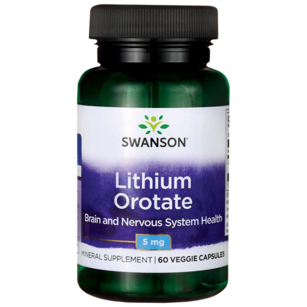 Lithium Orotate 5 mg 60 capsules - Nutra Best Europe