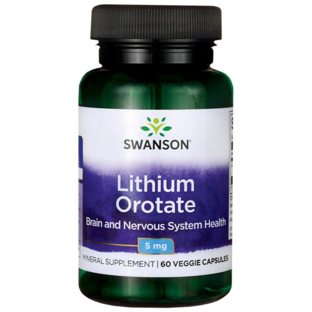 Lithium Orotate 5 mg 60 capsules - Nutra Best Europe