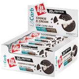 LoCarb Fehérjeszeletek | Ketobarát Sütik & Tejszín - 12 x 60 gramm
