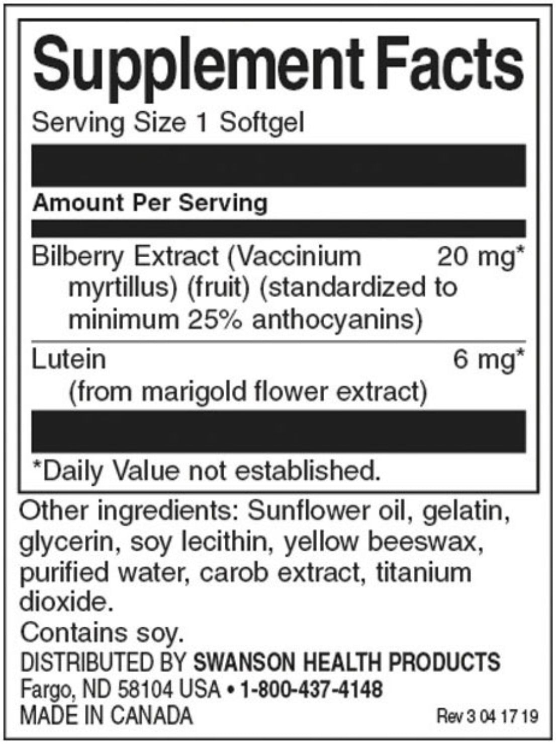 Lutein és fekete áfonya 26 mg - 120 kapszula