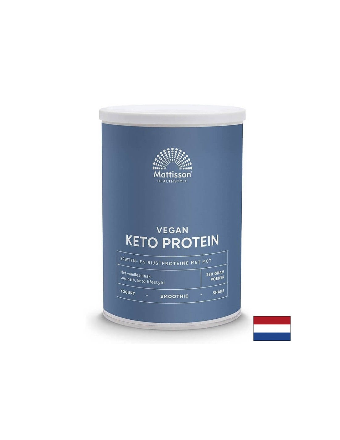 Vegán keto fehérjeturmix - borsó, rizs, MCT, 350 g por <tc>Mattisson Healthstyle</tc>