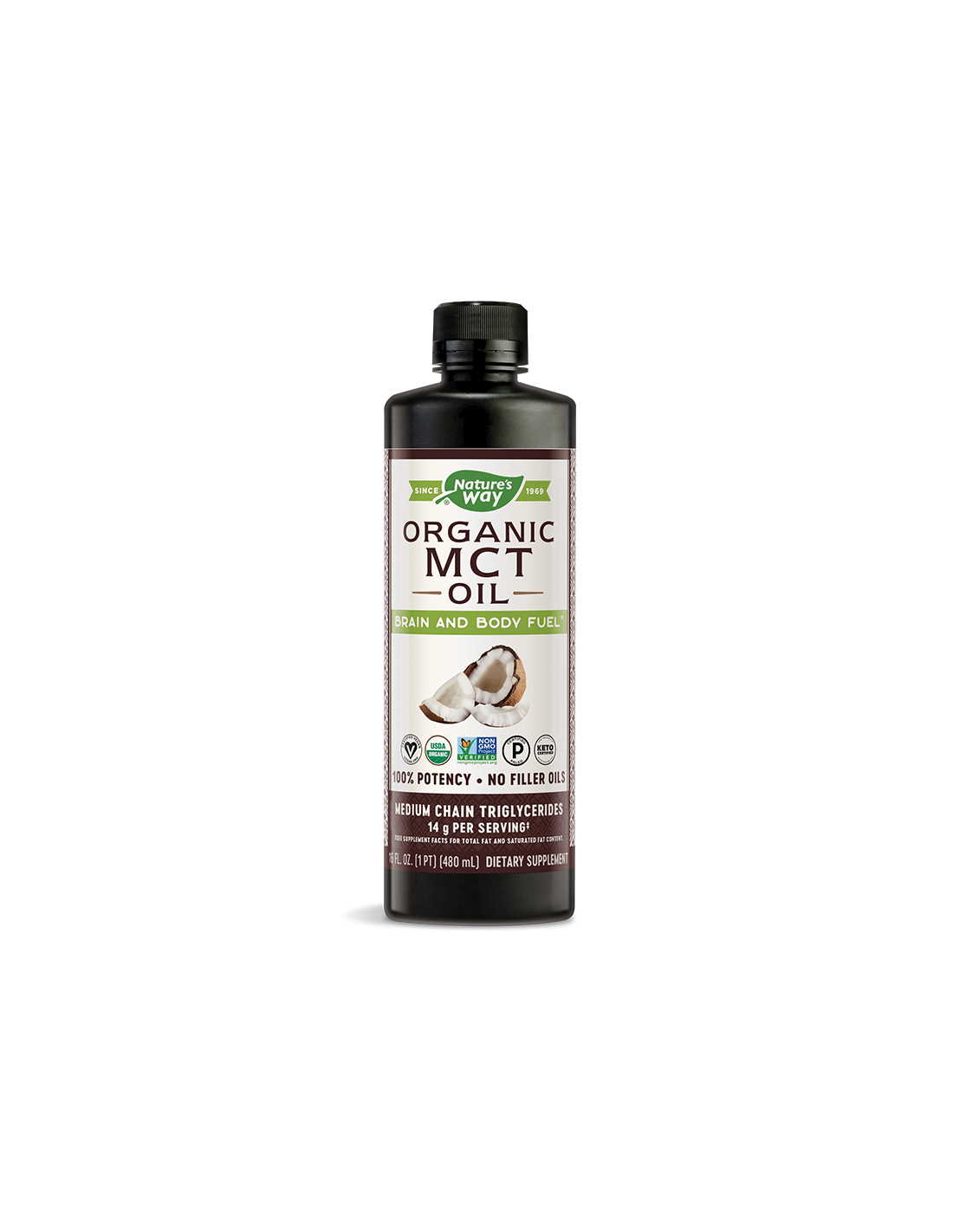 MCT olaj 100% organikus - 480 ml