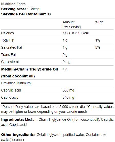 MCT Pure 1000 mg 90 gél kapszula