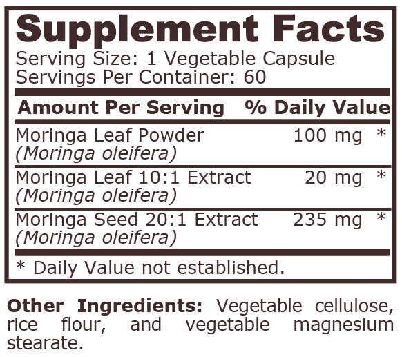 <tc>Pure Nutrition</tc> - MORINGA KOMPLEX - 60 növényi kapszula