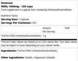 MSM 1000 mg - 120 kapszula