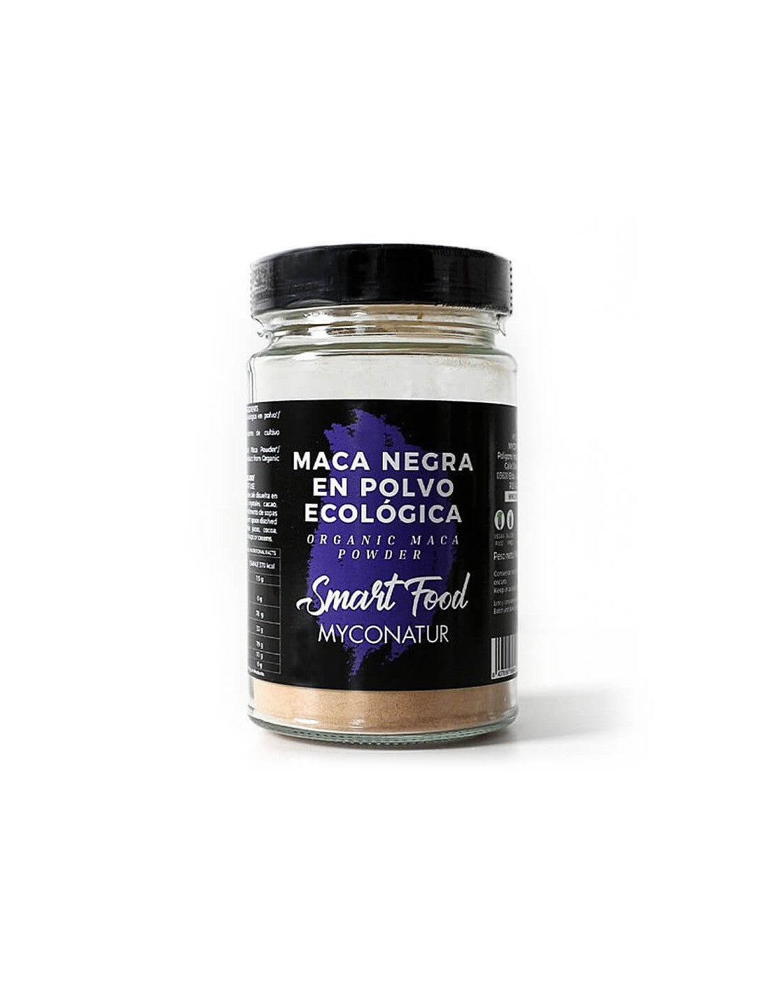 Maca negra en polvo, Bio - Organic black maca por, 200 g <tc>Myconatur</tc>