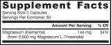 MagMind | Magnézium-L-Threonate Magtein® 90 капсули
