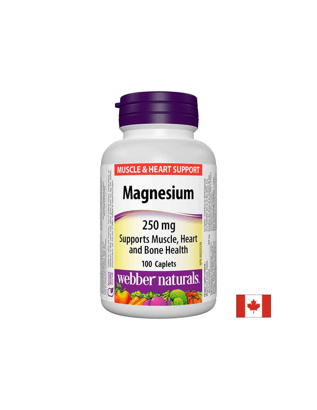 Magnézium 250 mg x 100 kapszula <tc>Webber Naturals</tc>