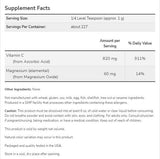 Magnézium-aszkorbát por | Tiszta, pufferolt C-vitamin - 227 gramm