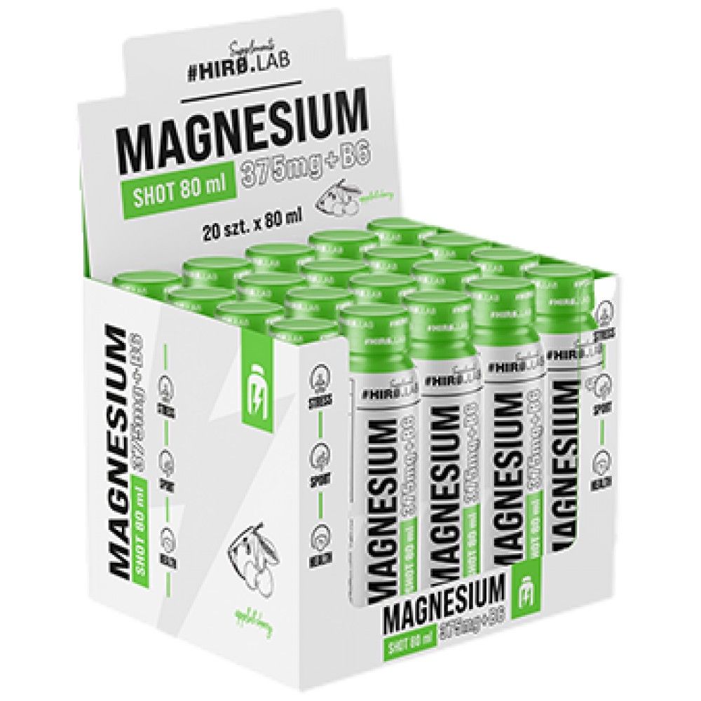 Magnézium + B6 Shot - 20 x 80 ml