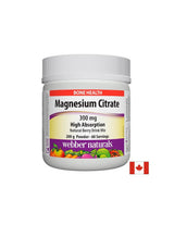 Magnézium-citrát - Kiválóan felszívódó magnézium-citrát 300 mg, 200 g bogyós ízű por <tc>Webber Naturals</tc>
