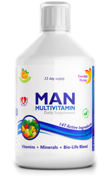 Férfi multivitaminok férfiaknak kollagénnel 1497 mg - 147 hatóanyag /500 ml/