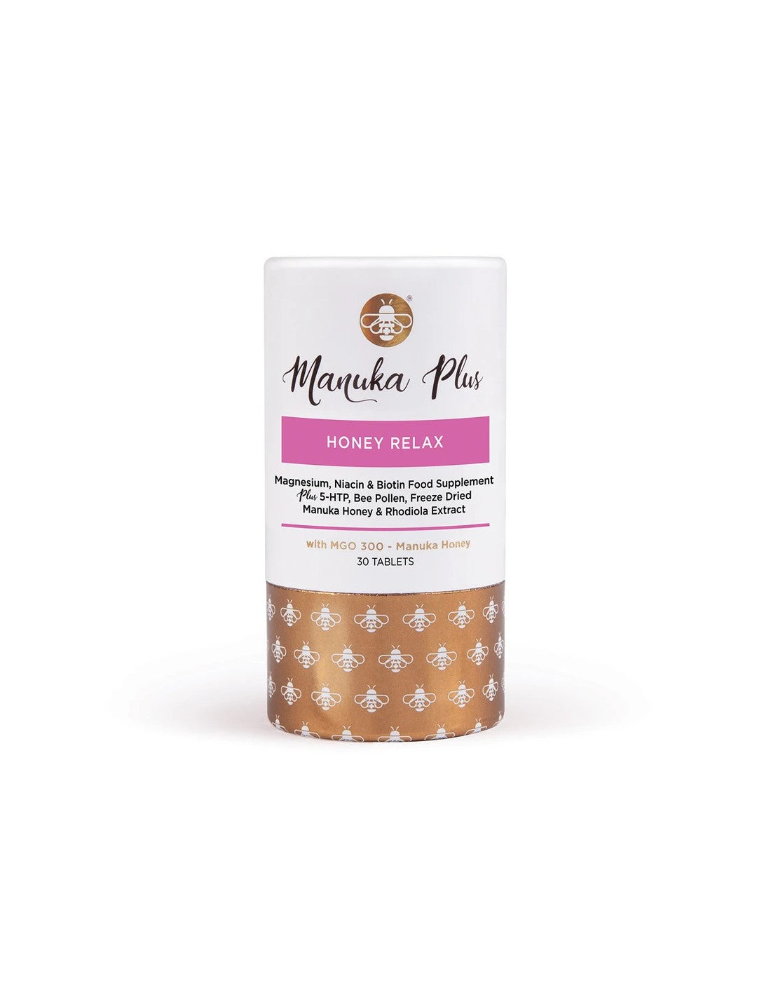 Manuka Plus® Honey Relax/ Formula fáradtság és kimerültség ellen Manuka mézzel MGO 300 x 30 tabletta