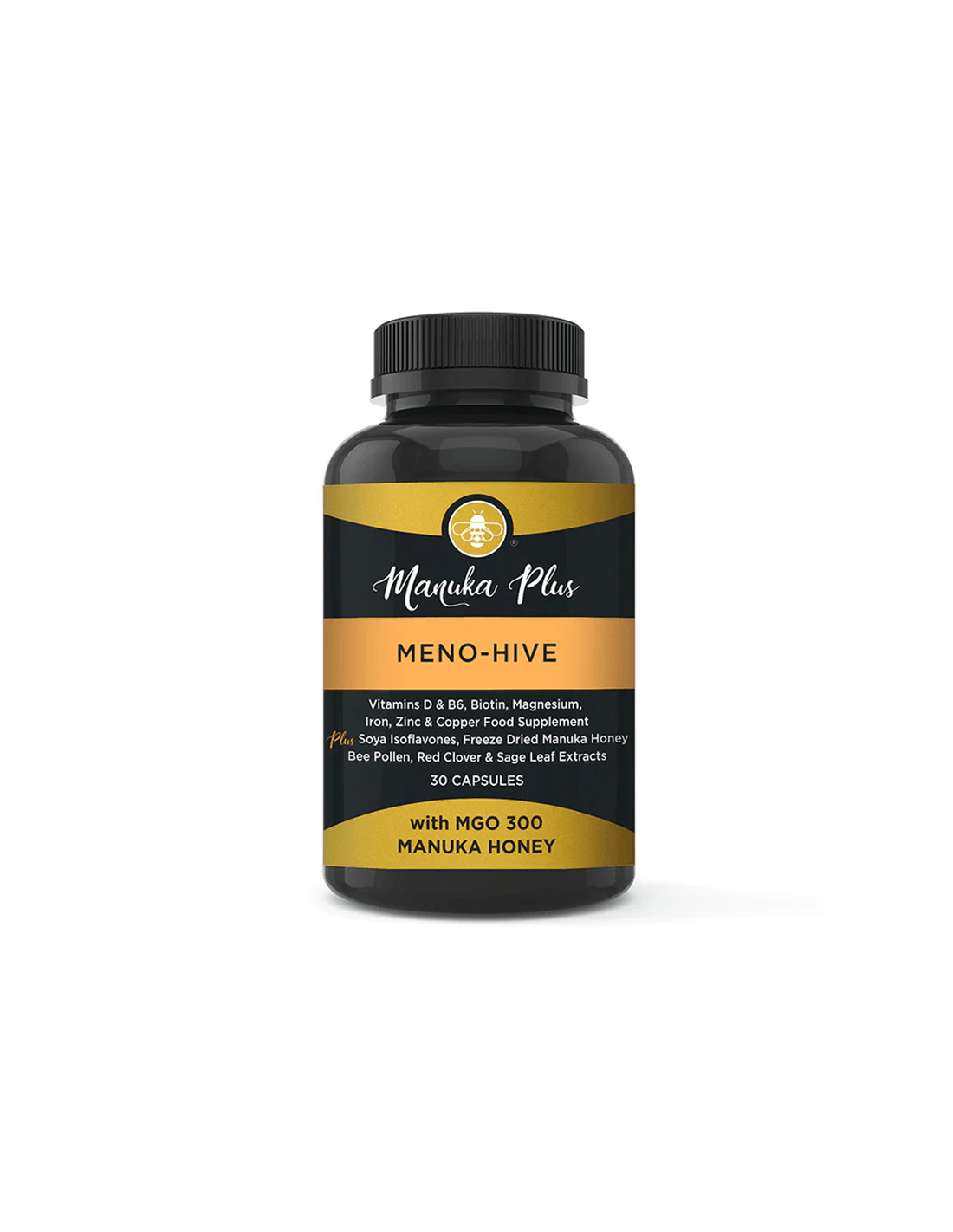 Manuka Plus Meno-Hive MGO 300-zal - Manuka Honey - Menopauza formula manuka mézzel MGO 300, 30 kapszula