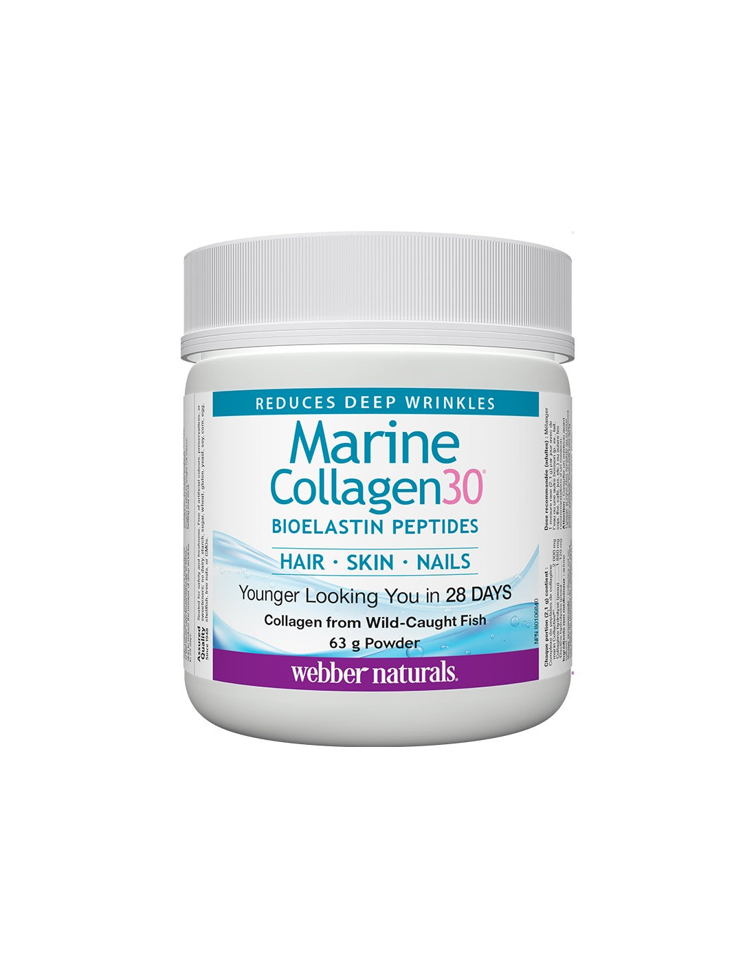 Marine Collagen30® Bioelasztin peptidek - Tengeri kollagén bioelasztin peptidekkel, 63 g por