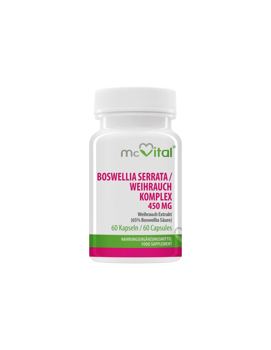 McVital Boswellia MSM-mel és C-vitaminnal - ízületi problémákra, 60 kapszula