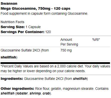 Mega Glükózamin 750 mg 120 kapszula