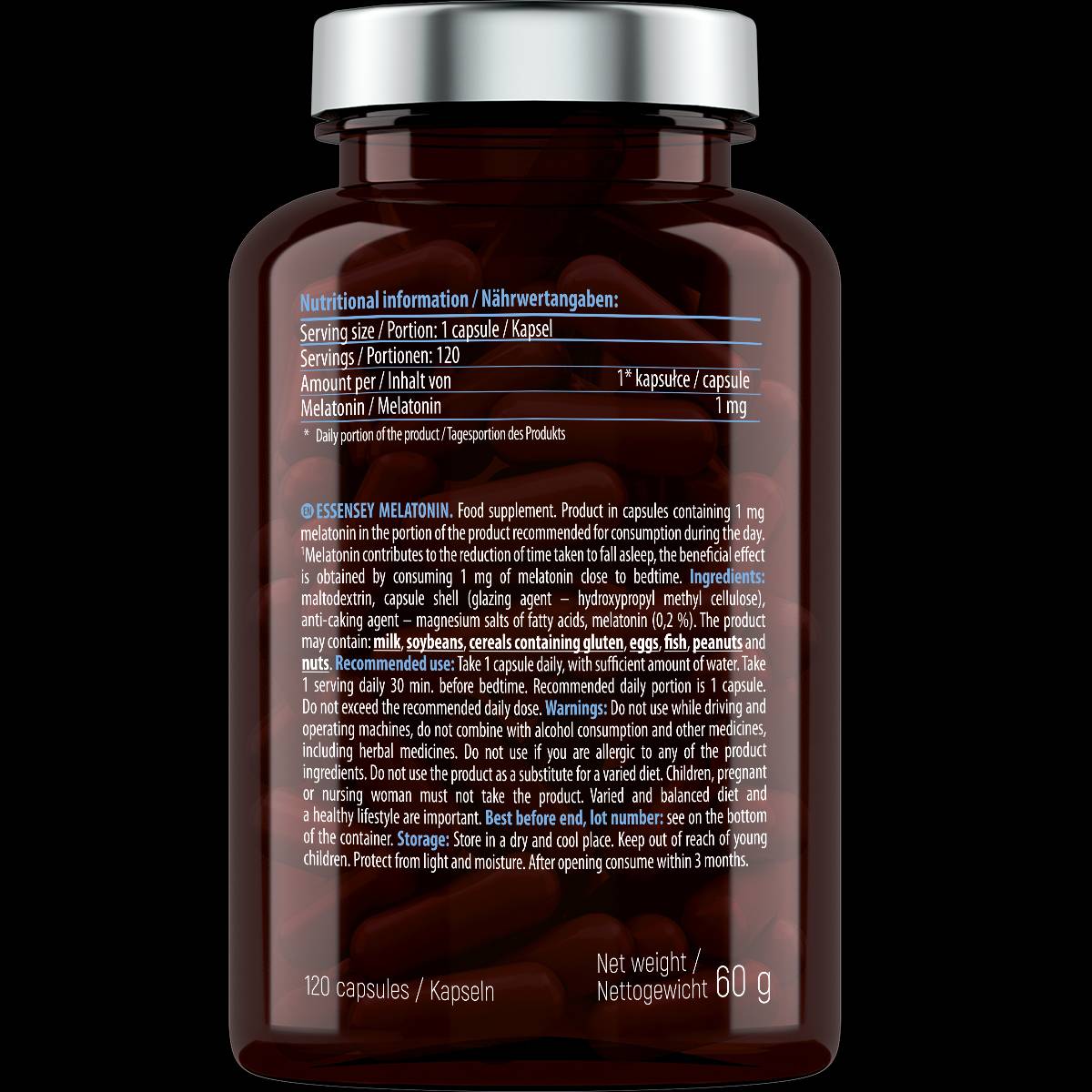 Melatonin 1 mg - 120 kapszula