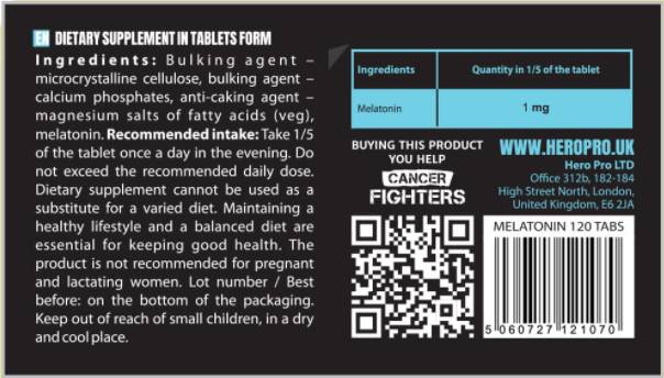 Melatonin 5 mg 120 tabletta