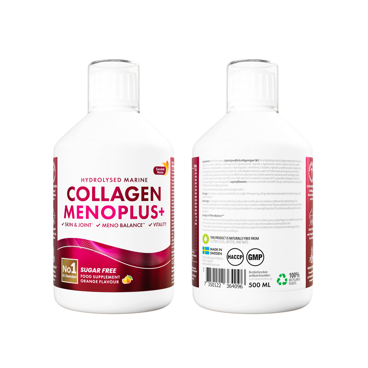 Menoplus+ Fish Collagen 10 000 mg nőknek 40+ | 500 ml