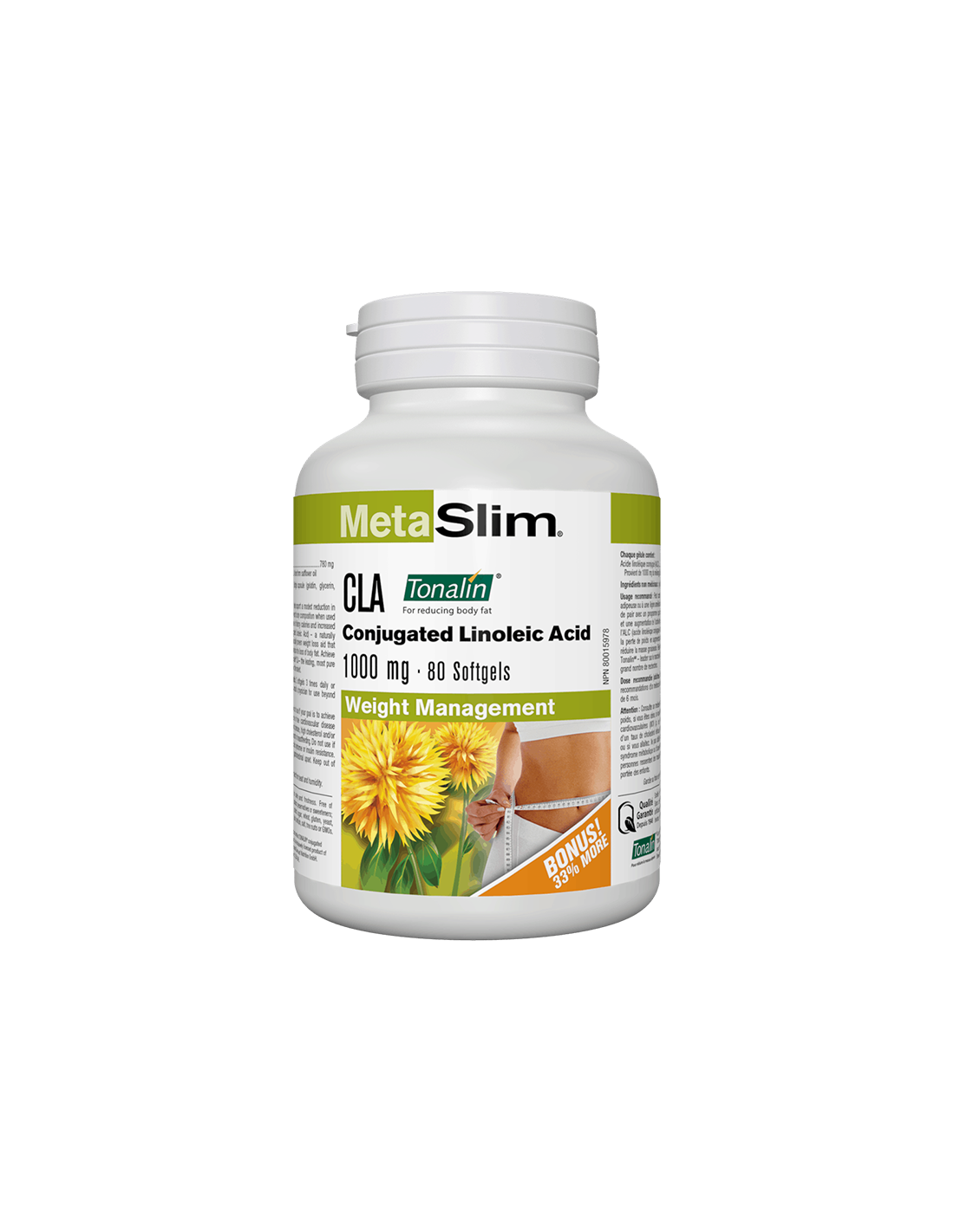 MetaSlim® CLA (konjugált linolsav) Tonalin® 1000 mg x 80 lágyzselé kapszula