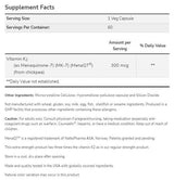 MK-7 Vitamin K-2 300 mcg | Extra Strength MenaQ7® - 60 capsules - Nutra Best Europe