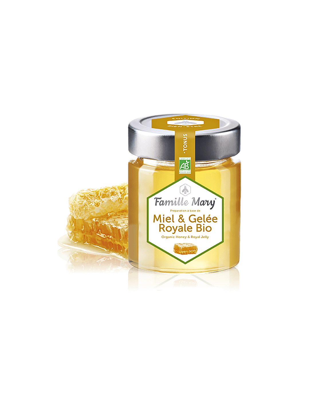 Miel & Gelée Royale Bio/Bio akácméz + méhpempő, 170 g Famille Mary