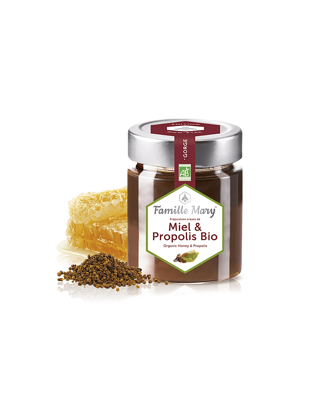 Miel & Propolisz Bio/Bio akácméz + propolisz, 170 g Famille Mary
