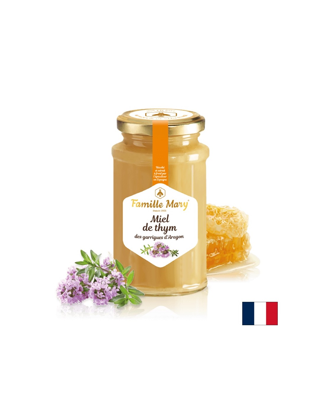 Miel de thym/Kakukkfű méz, 360 g Famille Mary
