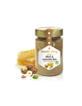 Bio színes méz mogyoróval - Miele et noisette bio, 240 g