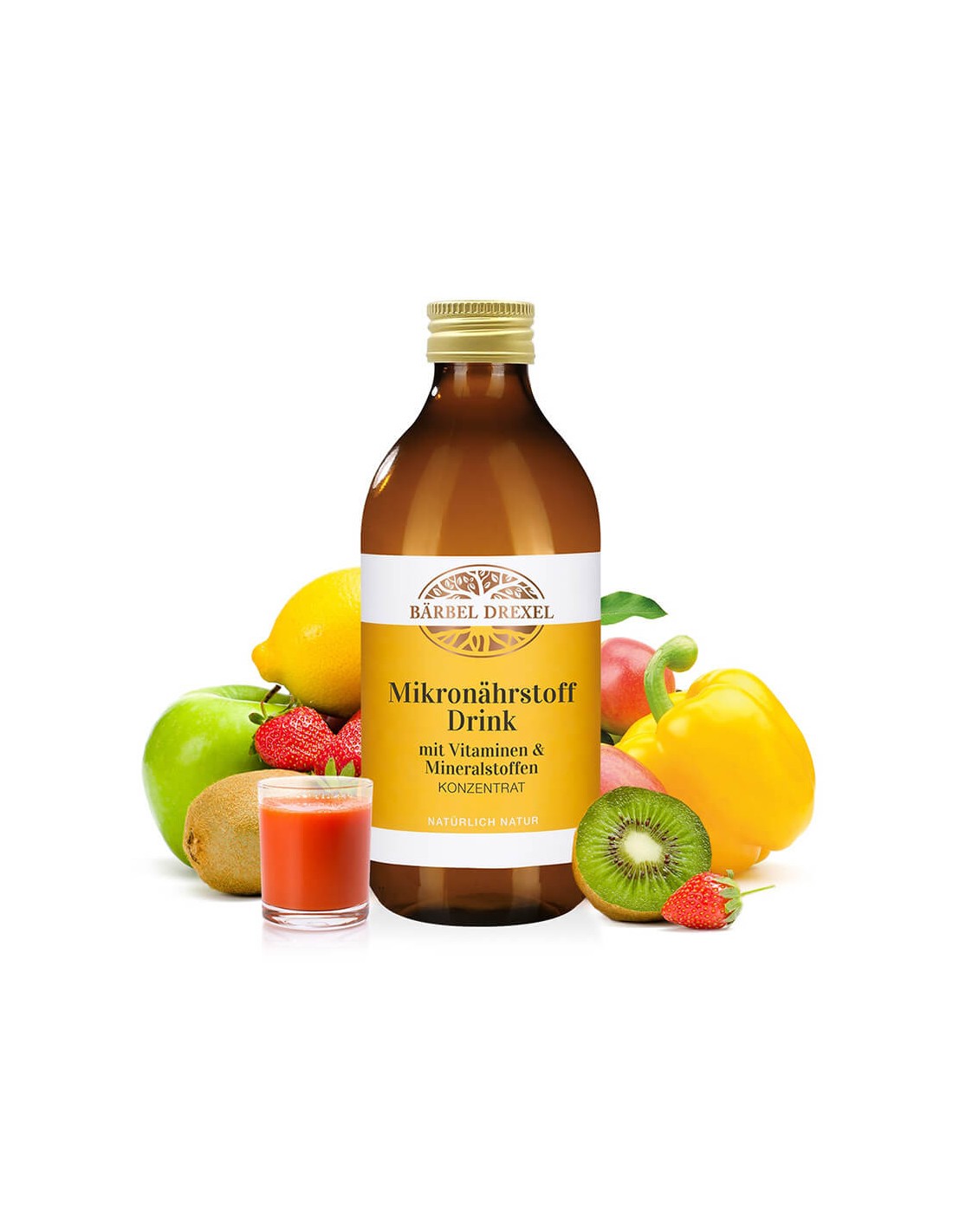 Mikronährstoff Drink mit Vitaminen & Folyékony vitaminok, ásványi anyagok és nyomelemek, 300 ml <tc>Bärbel Drexel</tc>