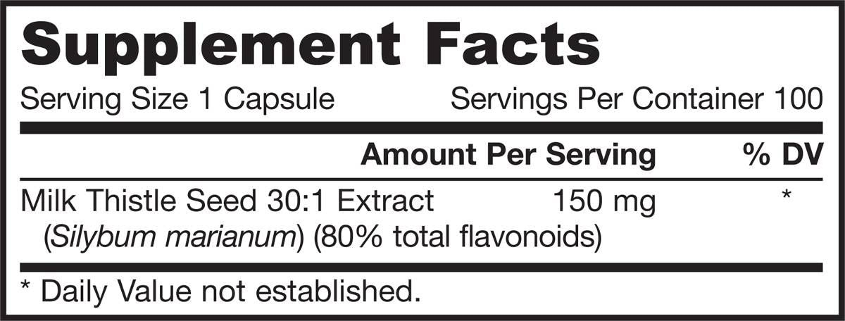 Máriatövis 150 mg | Szabványos 30:1 kivonat - 200 kapszula
