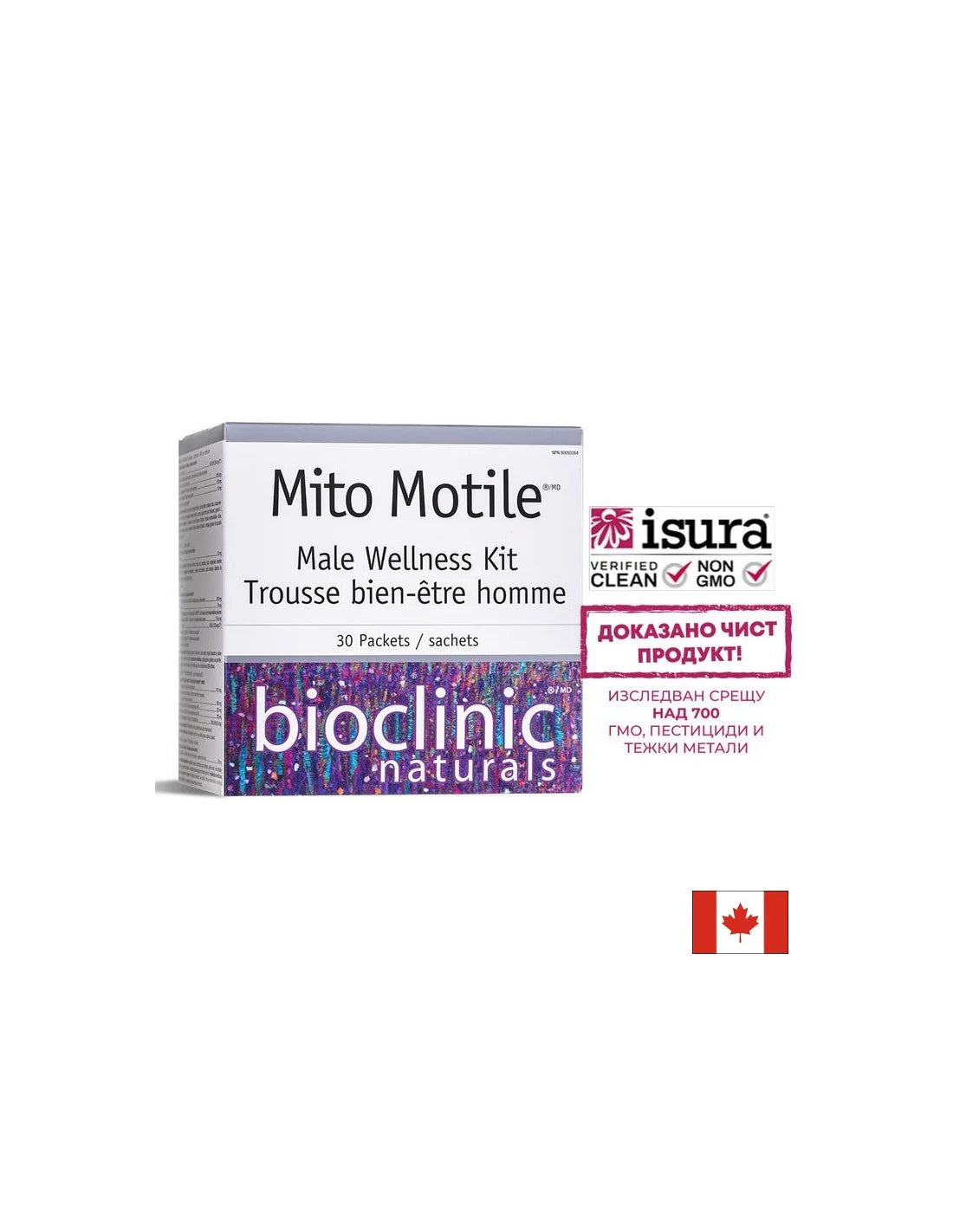 Mito Motile™ Férfi Wellness Kit - Termékenységi formula férfiaknak, 30 tasak <tc>Natural Factors</tc>