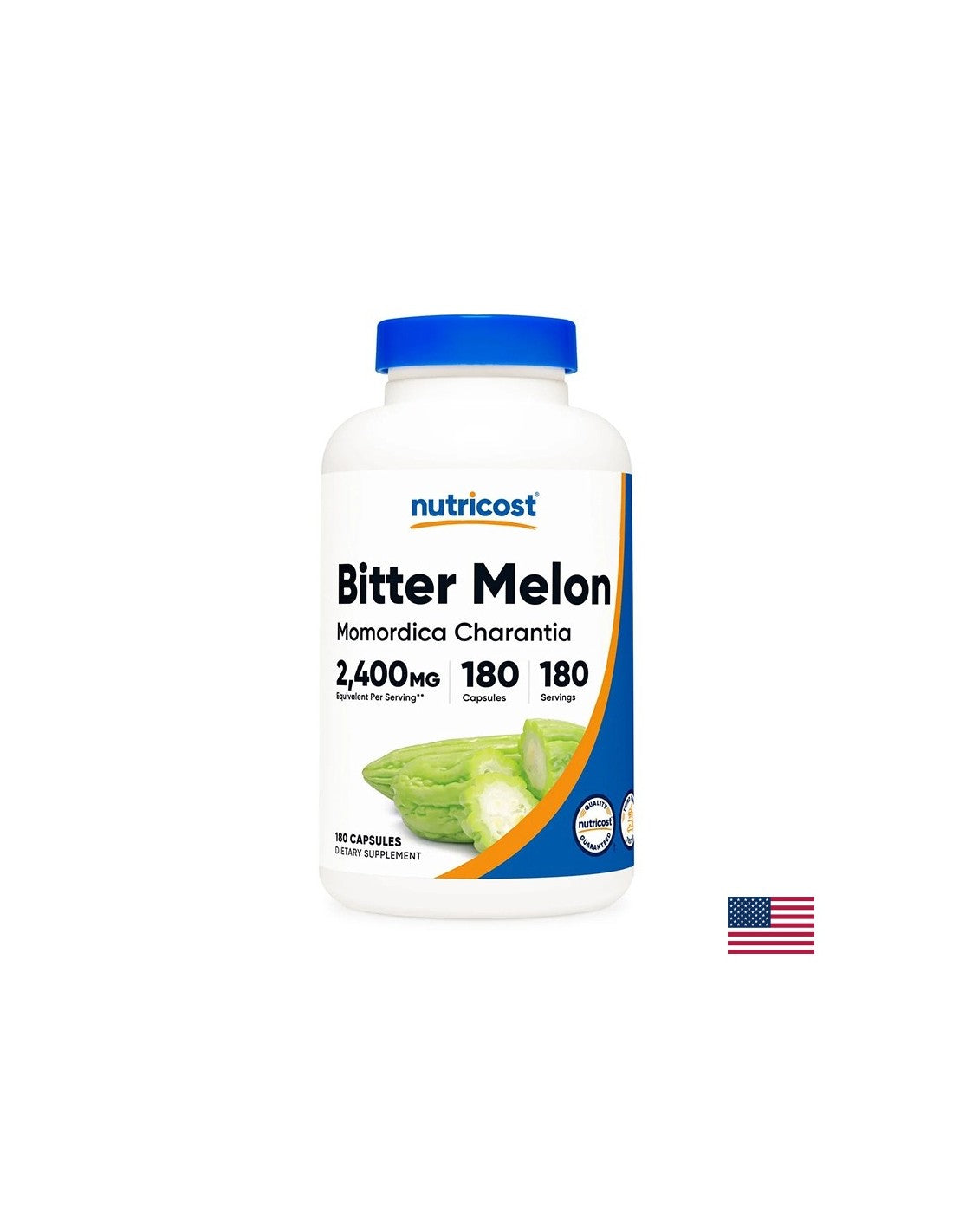 Cukorbetegség - Keserűdinnye - Momordica, 180 kapszula <tc>Nutricost</tc>