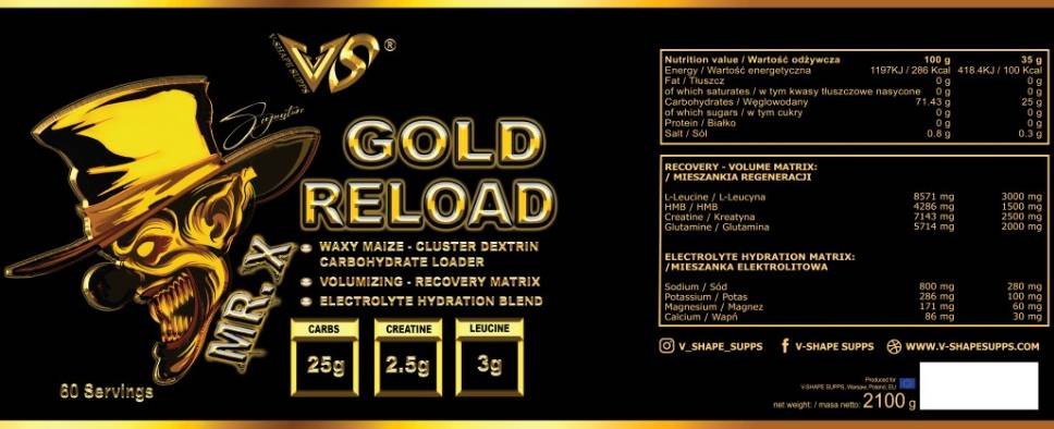 Mr. X Gold Reload - 2100 gramm